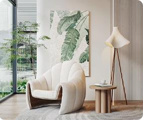 【侘寂 单人沙发 休闲椅3D模型 GBH21577365576】 