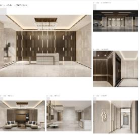 现代时尚·活力都市品质住宅公区及入户大堂设计方案PPT模板(可编辑)