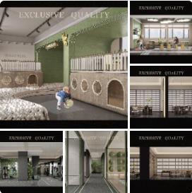 高端品质场景化·儿童&茶艺&健身主题架空层设计方案汇报文本PPT模板（可编辑）