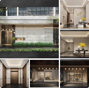 【CCD】联发住宅豪华公区入户大堂+电梯厅+车马间精装设计方案 | PPT（可编辑）+PDF+JPG | 24P | 41.8M