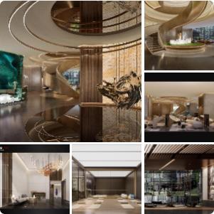 昆明金樾玖璋项目示范区售楼处+公区架空室内设计方案汇报 | PPT（可编辑）+PDF+JPG | 94P | 341M