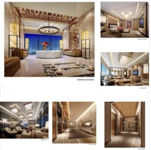 【CCD】广州白云万达希尔顿酒店 | 效果图+施工图+平面图+立面图+彩色立面图 | CAD+PPT+JPG | 59P | 286.5M