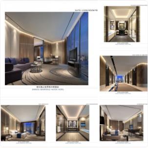 【CCD】蛇口希尔顿酒店 | 大堂+行政酒廊+公共区+餐厅+SPA+泳池施+会议室 | 设计方案+效果图+ 施工图+平面图+立面图 | CAD+PPT+PDF+JPG | 47P | 188.7M