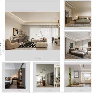 重庆星悦·嘉畔里项目样板间展示室内方案设计简报 | PPT（可编辑）+PDF+JPG | 63P | 155M