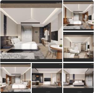 亚朵S酒店客房+过道室内设计方案 | PPT+PDF+JPG | 23P | 50.9M