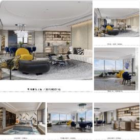 【邱德光】聯發南昌金控項目205户型大平层样板间室内设计方案  PPT（可编辑）+PDF+JPG  45P  106M