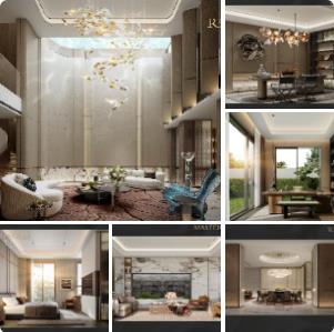 【CCD】南京香港置地G98项目280户型豪宅样板间软装深化设计方案  PPT（可编辑）+PDF+JPG  59P  221M