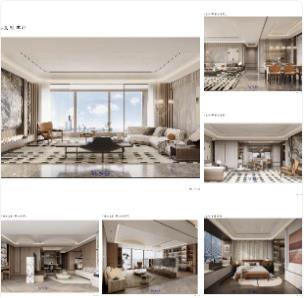 【WSD*尊】广州澐璟两套样板间 | 设计方案+效果图 | PPT（可编辑）+PDF+JPG | 103P | 140M
