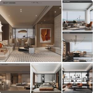 【ENJOYDESIGN燕语堂】惠州中海金山湖样板间及公区设计深化方案 | PPT（可编辑）+PDF+JPG | 175P | 307M